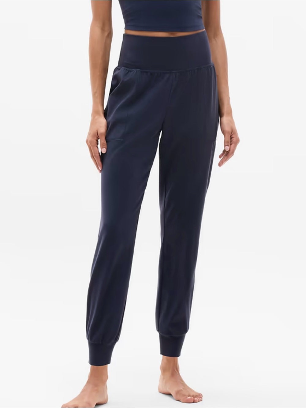 Athleta Salutation High Rise Jogger Navy Blue Medium